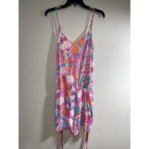 Lilly Pulitzer Romper Women’s Size Medium Lightweight Stretch Waist Belt